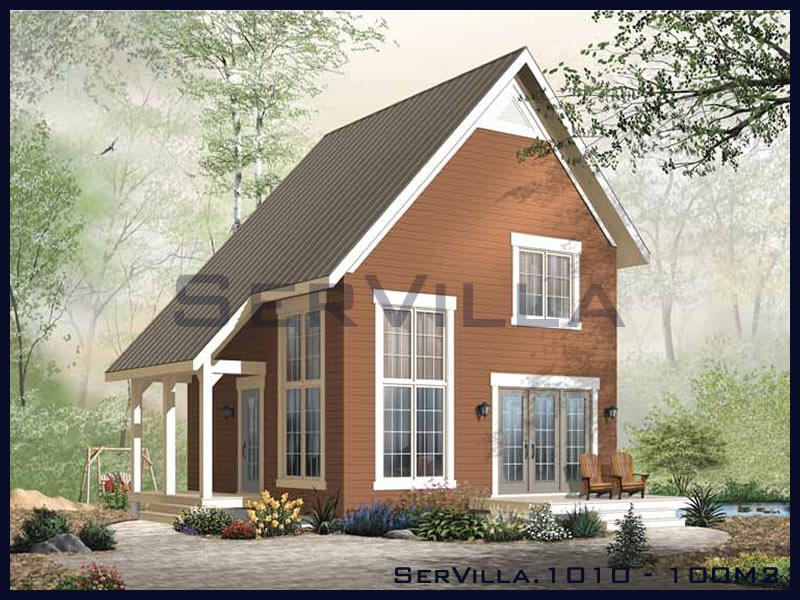 100 m2 Çelik Villa Modeli10 Çelik Villa, Çelik Ev