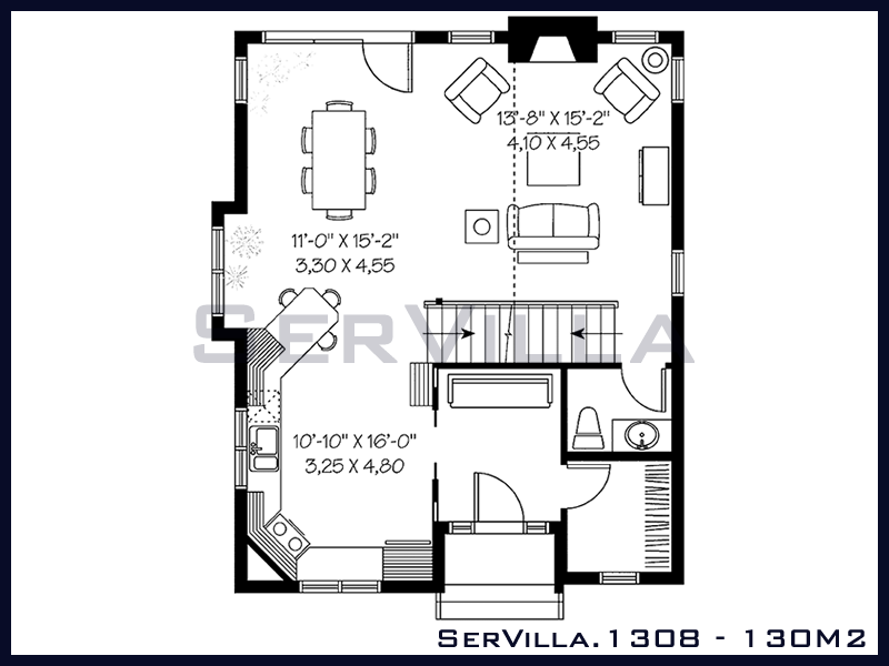 130 m2 ev planı