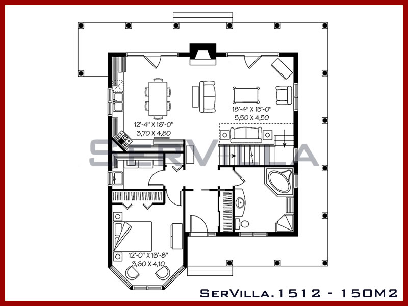 150 m2 Çelik Villa Modeli12 Çelik Villa, Çelik Ev Anahtar Teslim Ev